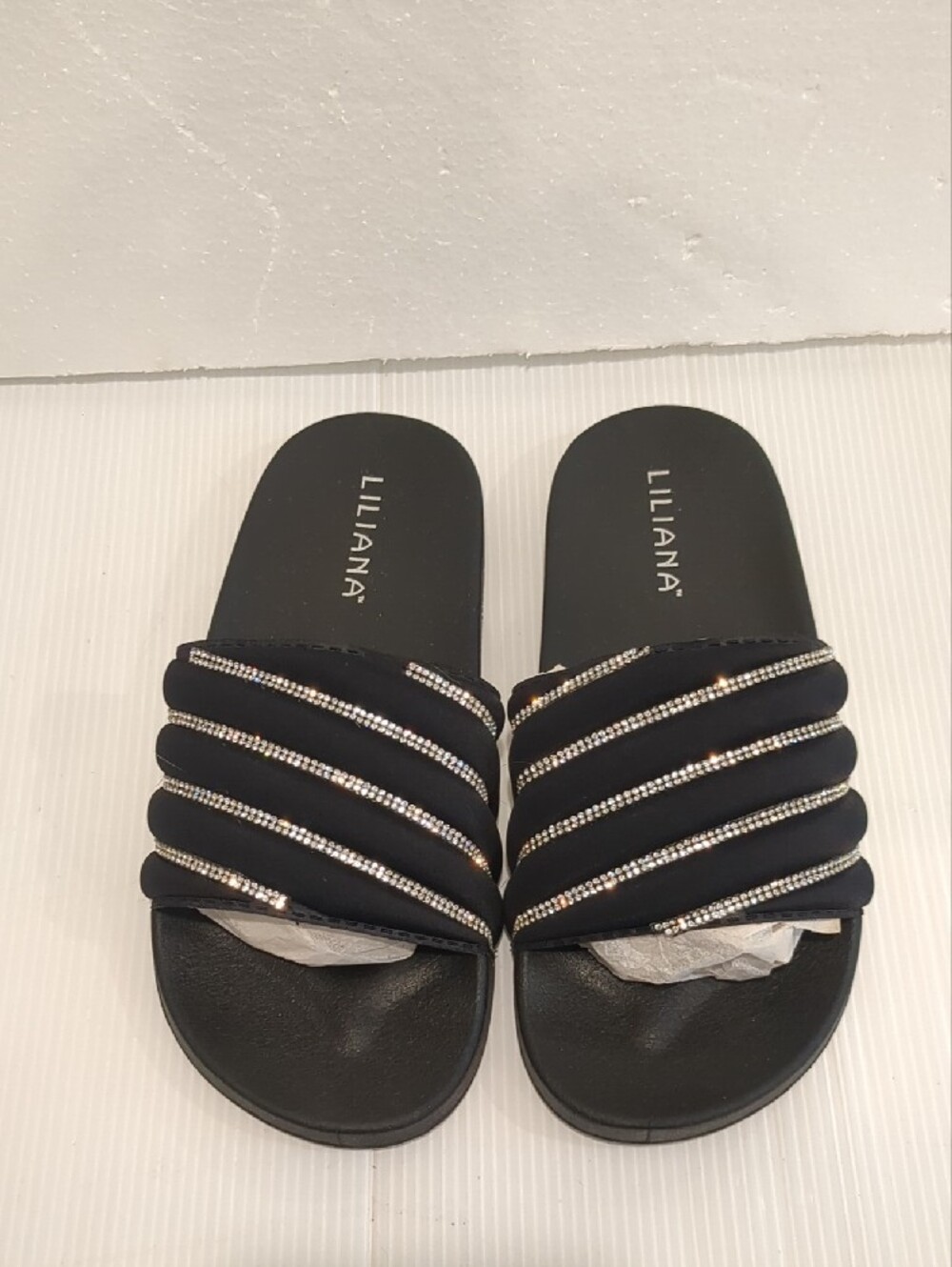 Rhinestone Summer Slide Sandals